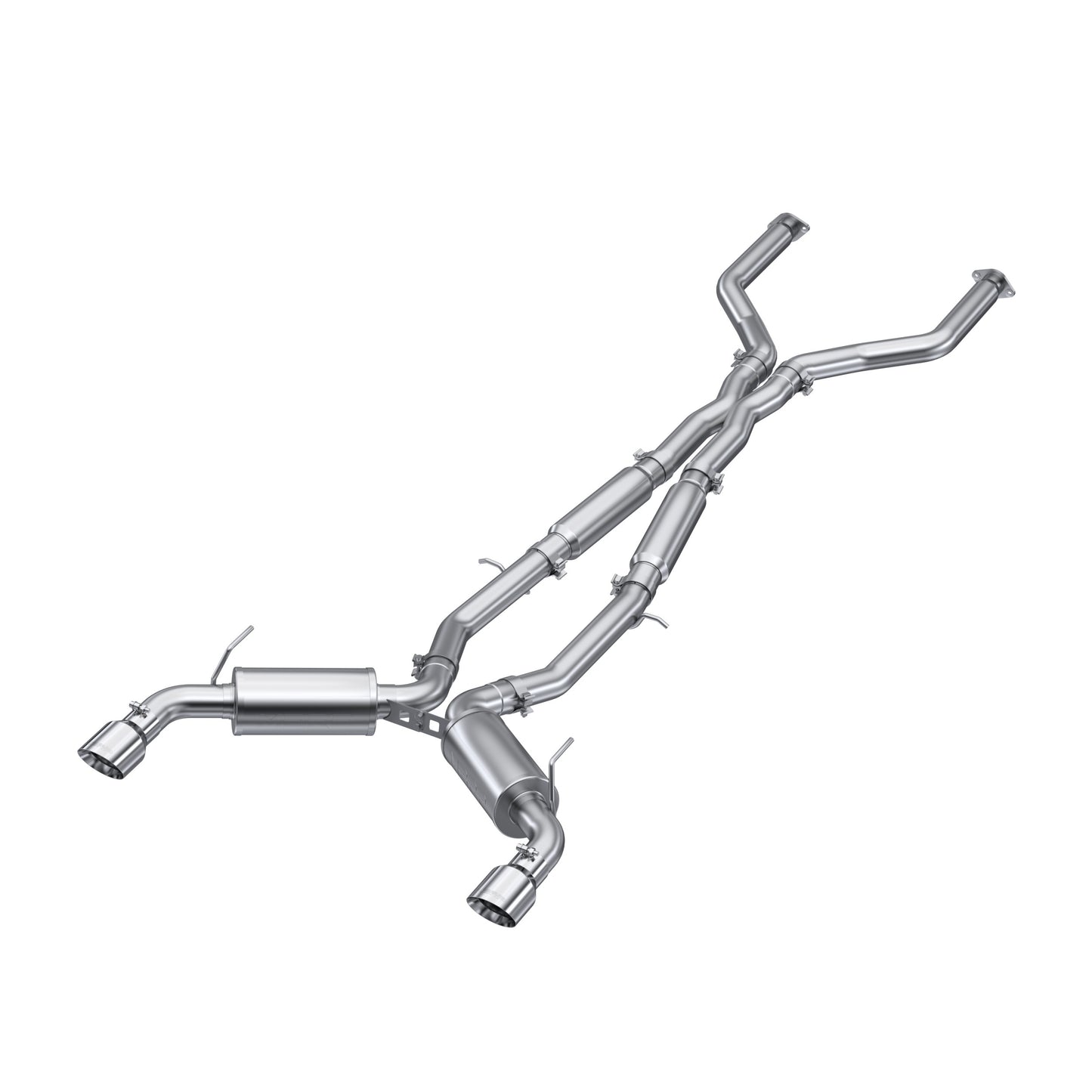 Fits 2016-2024 INFINITI Q50 3" Cat Back, Dual Rear, T304 - S4405304