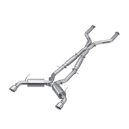 Fits 2016-2024 INFINITI Q50 3" Cat Back, Dual Rear, T304 - S4405304