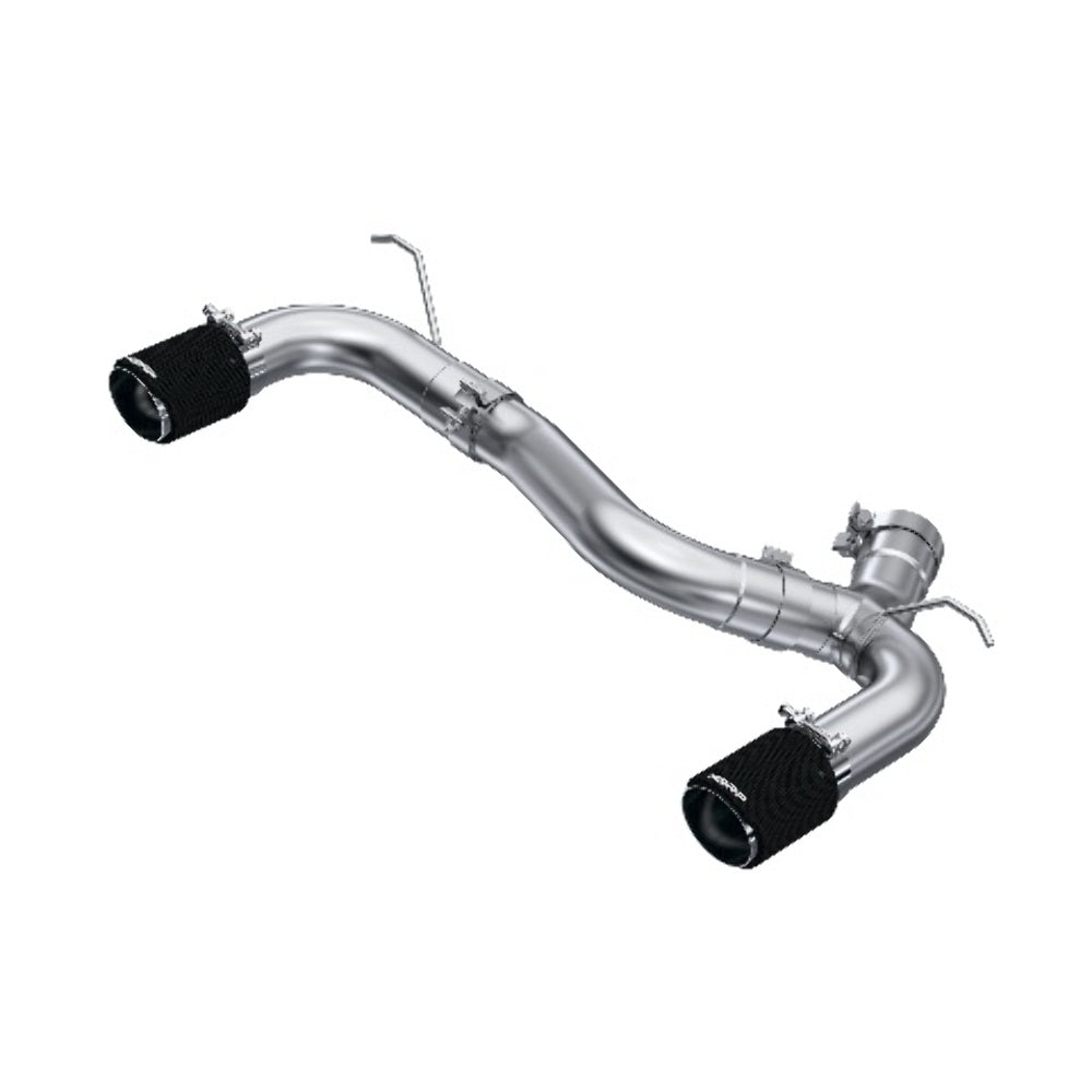 Fits 17-21 BMW M240i xDrive 3" Axle Back Dual Rear Exit T304 w/CF Tips-S45003CF - Axle Back Exhaust Car Part People
