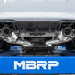 Fits 2019-2021 BMW M2 3in. Resonator-Back; Quad Rear Exit; T304 - S45023CF