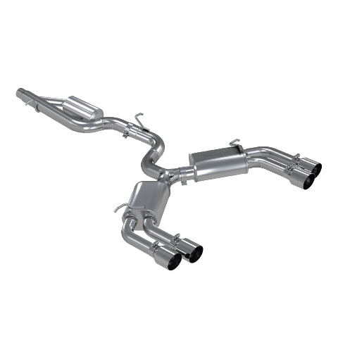 Fits 2015-2020 Audi S3 3" Cat Back, Quad Split Rear, T304 - S4601304