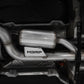 Fits 15-20 Audi S3 3" Cat Back Quad Split Rear Exit w/Carbon Fiber Tip-S46043CF