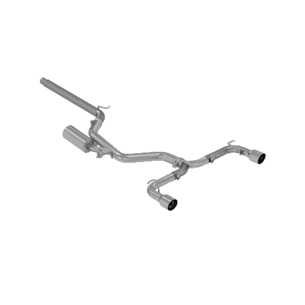 Fits 15-21 Volkswagen GTI 3" Cat Back Dual Split Rear Street Version-S4606304 - Cat Back Exhaust Car Part People