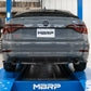 Fits 19-21 Volkswagen Jetta 3" Cat Back Dual Split Rearwith Carbon Tips-S46083CF - Cat Back Exhaust Car Part People