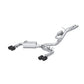 Fits 2017-2020 Audi RS3 3" Cat Back; Dual Split Rear; T304; Quad CF Tip-S46103CF