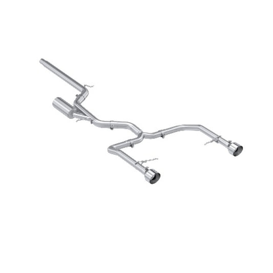 Fits 2022-23 Volkswagen Jetta 3" Cat Back; 2.5in Dual Split Rear; T304-S4615304 - Cat Back Exhaust Car Part People
