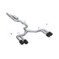Fits 2022-24 Audi S3 3" Cat Back, Quad Split Rear w/ Carbon Fiber Tips S46203CF