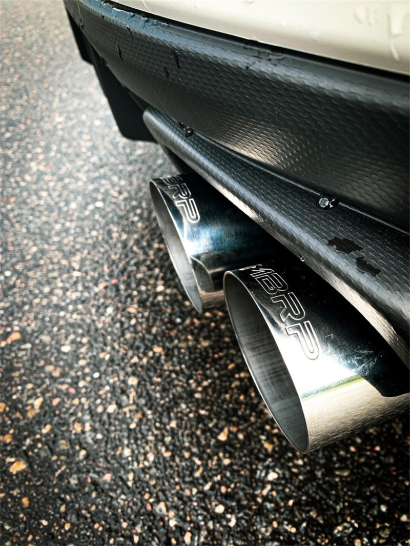 Fits 15-16 Subaru WRX 3" Cat Back Dual Split Rearwith Carbon Fiber Tips-S48003CF - Cat Back Exhaust Car Part People