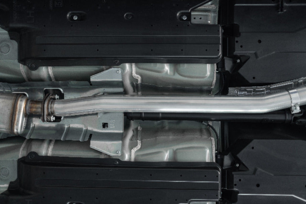Fits 15-16 Subaru WRX 3" Cat Back Dual Split Rearwith Carbon Fiber Tips-S48003CF - Cat Back Exhaust Car Part People