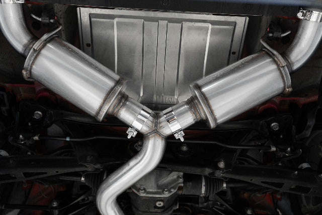 Fits 2013-2016 Scion FR-S 3in. Cat Back; Dual Split Rear; T304; BE Tip-S48043BE