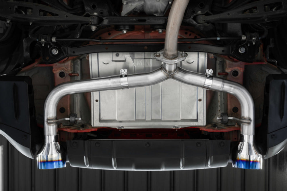 Fits 2022-2024 Subaru BRZ 2.5" Axle-Back; Dual Rear Exit; BE Tips - S48053BE