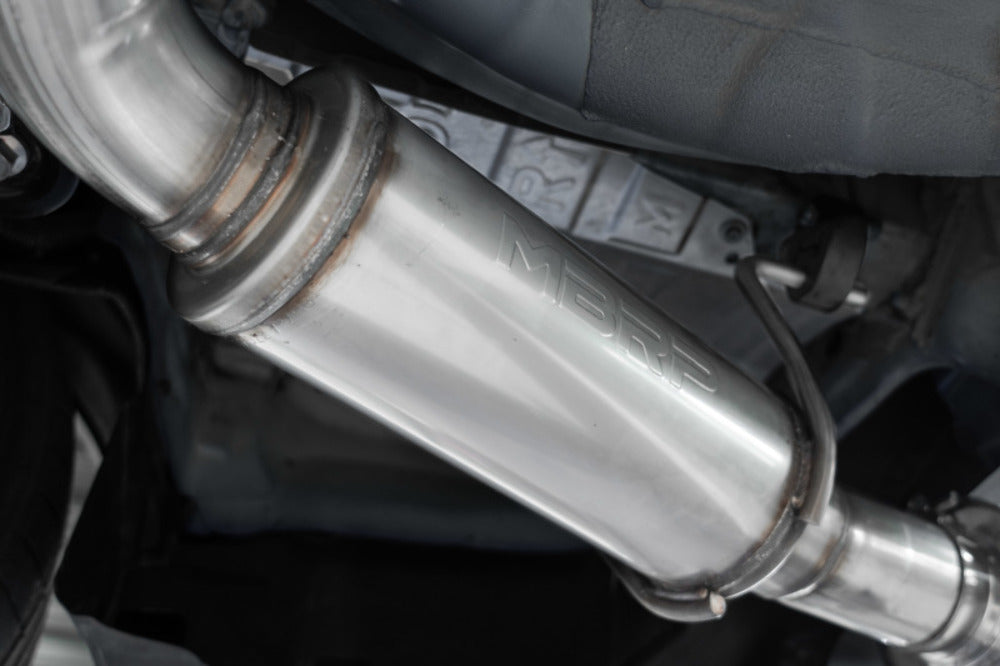Fits 2022-24 Subaru WRX 3" Cat Back, Single Rear Exit, T304 w/ CF Tips-S48093CF - Cat Back Exhaust Car Part People