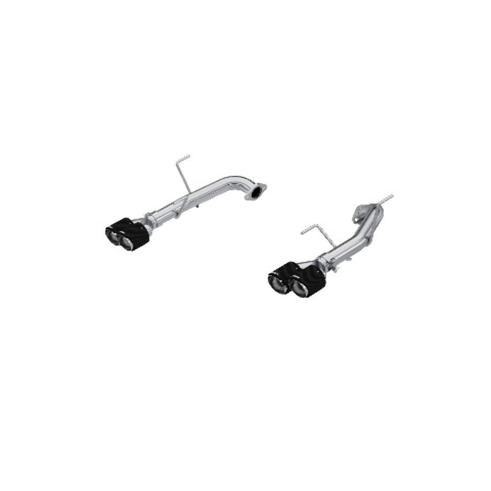 Fits 22-24 Subaru WRX 2.5" Axle-Back Dual Split Rear T304 Quad CF Tip-S48103CF - Axle Back Exhaust Car Part People