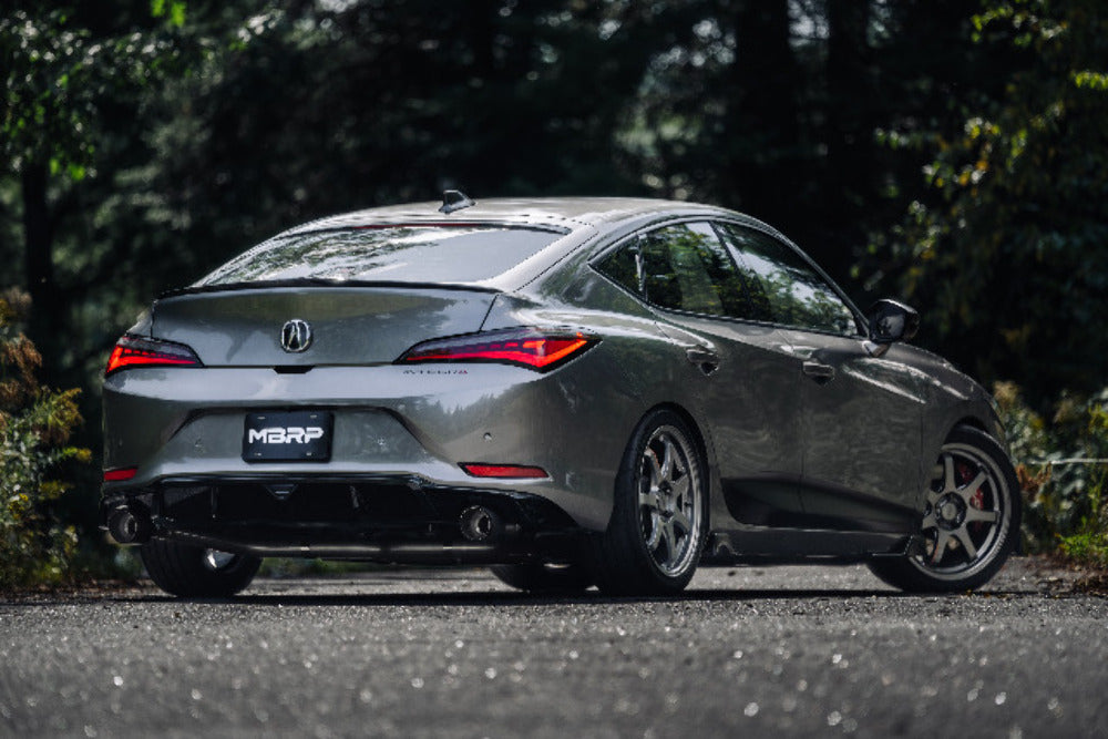 Fits 2023-24 Acura Integra 3" Cat Back; 2.5in Dual Split Rear; T304; CF-S49033CF - Cat Back Exhaust Car Part People