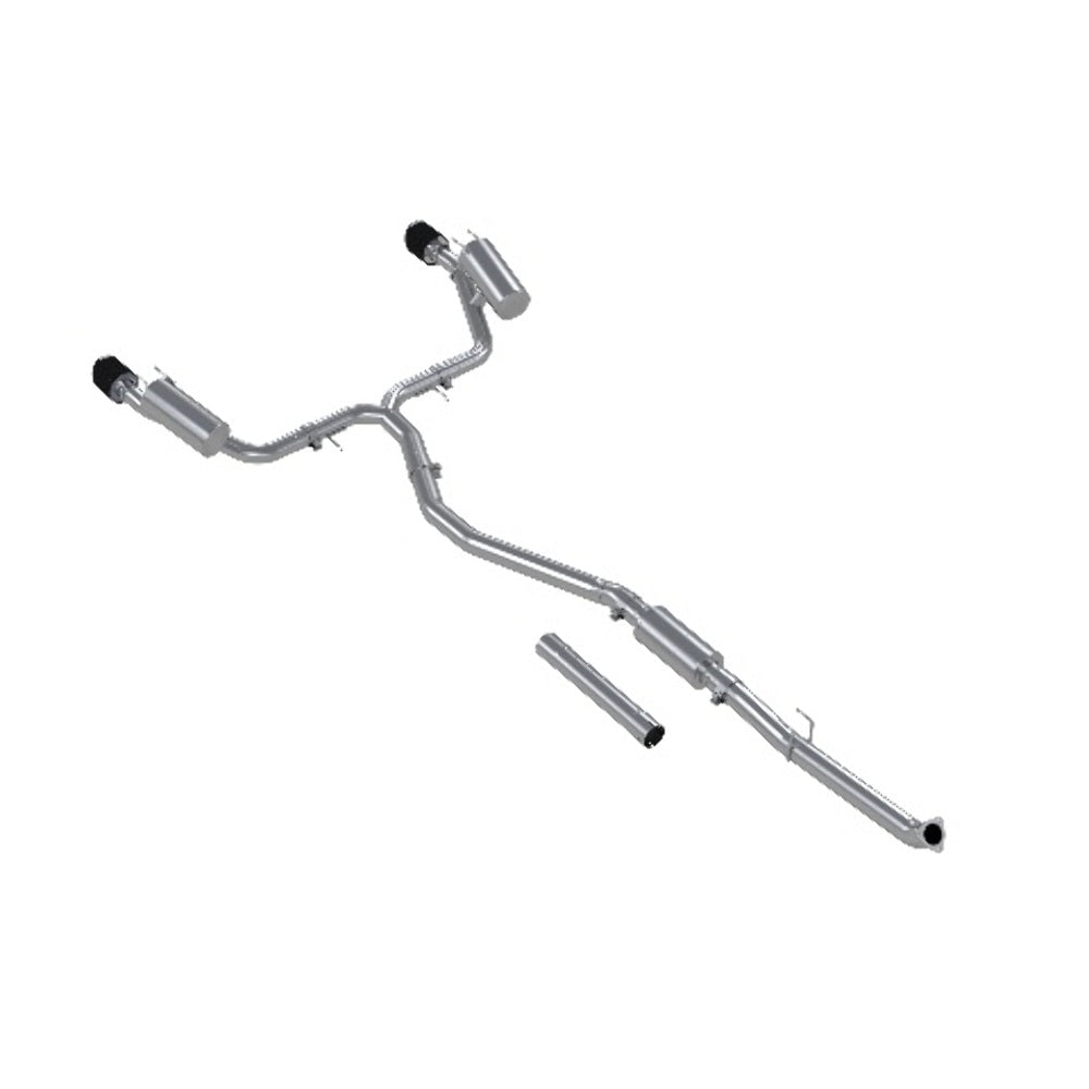 Fits 2023-24 Acura Integra 3" Cat Back; 2.5in Dual Split Rear; T304; CF-S49033CF - Cat Back Exhaust Car Part People
