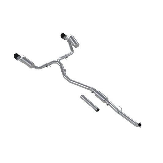 Fits 2023-24 Acura Integra 3" Cat Back; 2.5in Dual Split Rear; T304; CF-S49033CF - Cat Back Exhaust Car Part People