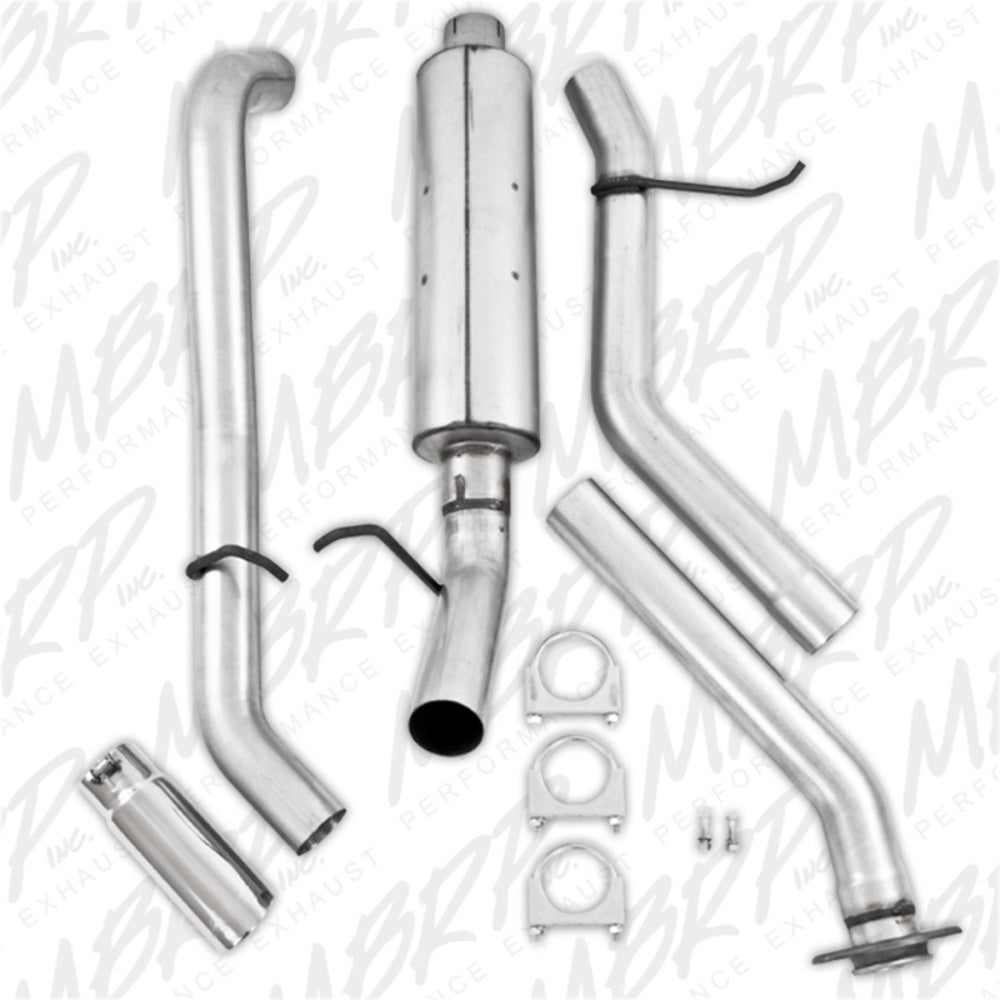 Fits 2007 Chevrolet Silverado 1500 Classic 3" Cat Back; Single Side; AL-S5014AL - Cat Back Exhaust Car Part People