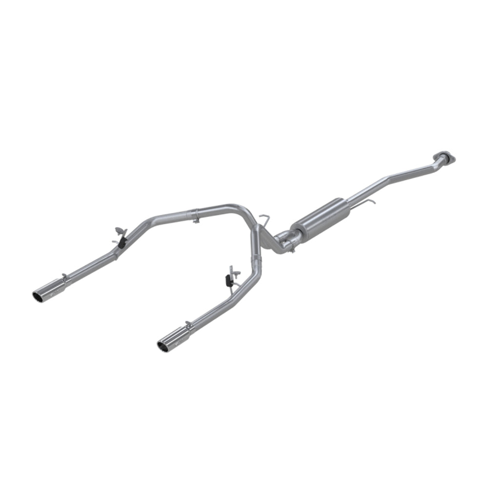 Fits 03-06 Chevrolet Silverado 1500 2 1/2" CatBack Dual Split Rear T409-S5016409 - Cat Back Exhaust Car Part People