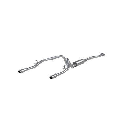 Fits 03-06 Chevrolet Silverado 1500 2 1/2" CatBack Dual Split Rear T409-S5016409 - Cat Back Exhaust Car Part People