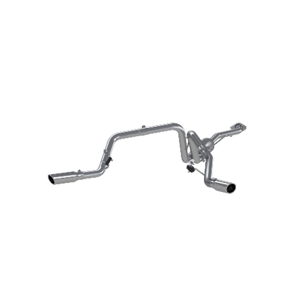 Fits 07 Chevrolet Silverado 1500 Classic 2.5 Cat Back Dual Split Side AL-S5018AL - Cat Back Exhaust Car Part People