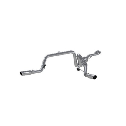 Fits 07 Chevrolet Silverado 1500 Classic 2.5 Cat Back Dual Split Side AL-S5018AL - Cat Back Exhaust Car Part People