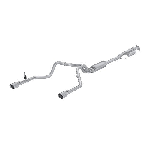 Fits 2019-24 Chevrolet Silverado 1500 3" Cat Back; 2.5" Dual Rear; T304-S5021304
