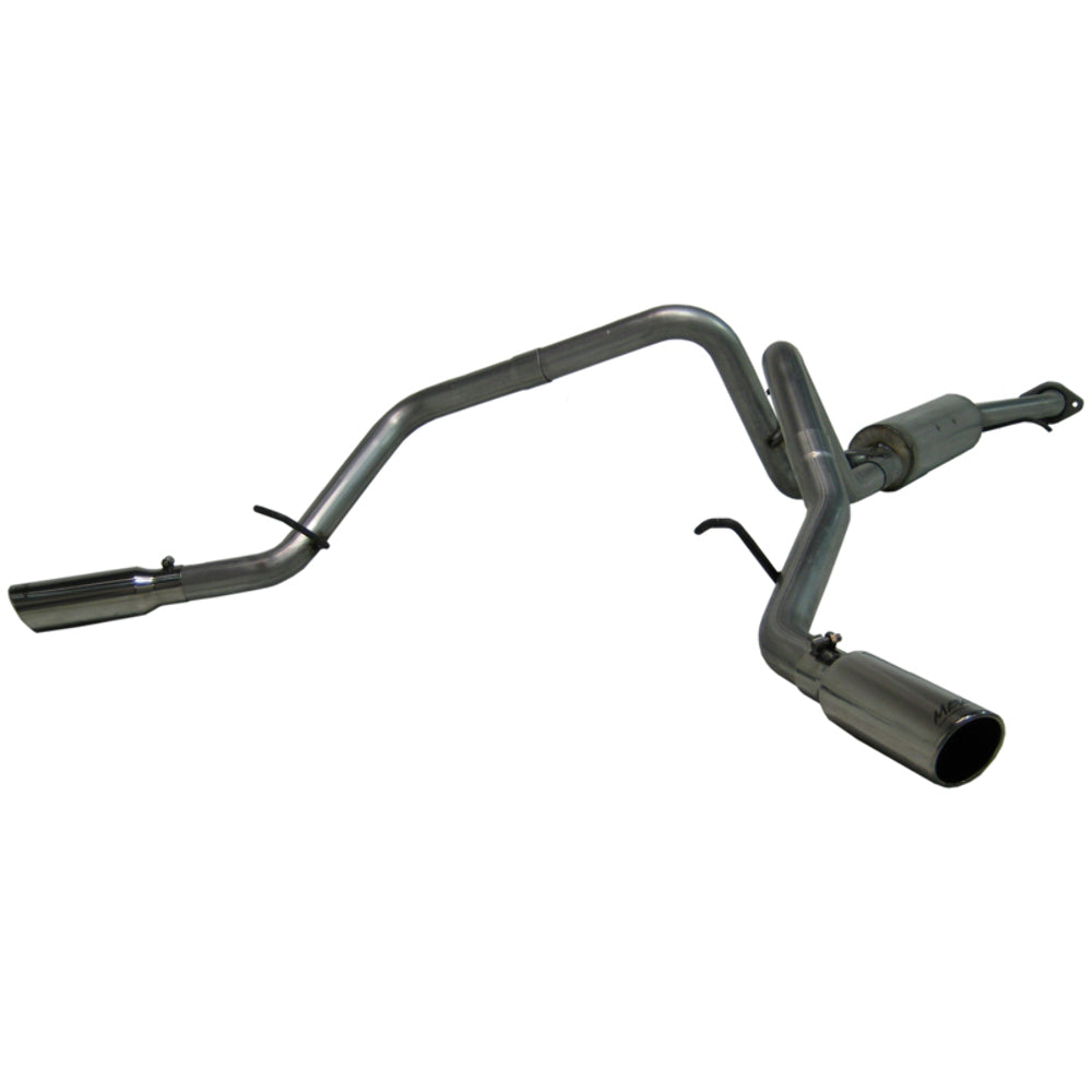 Fits 07 Chevrolet Silverado 1500 Classic 2 1/2" Cat Back Dual Split Side-S5022AL - Cat Back Exhaust Car Part People