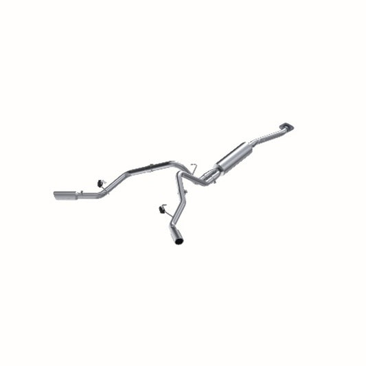 Fits 07 Chevrolet Silverado 1500 Classic 2 1/2" Cat Back Dual Split Side-S5022AL - Cat Back Exhaust Car Part People