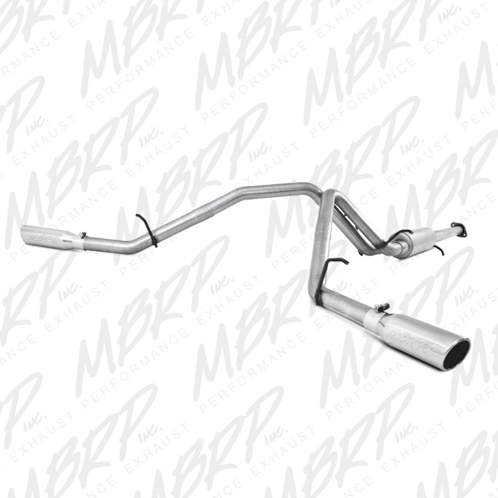 Fits 2007 Chevrolet Silverado 1500 2 1/2" Cat Back; Dual Split Side; AL-S5038AL - Cat Back Exhaust Car Part People