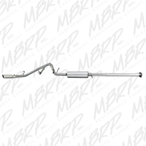 Fits 2007 Chevrolet Silverado 1500 2 1/2" Cat Back; Dual Split Side; AL-S5038AL