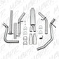 Fits 2007 Chevrolet Silverado 1500 2 1/2" Cat Back; Dual Split Side; AL-S5038AL - Cat Back Exhaust Car Part People