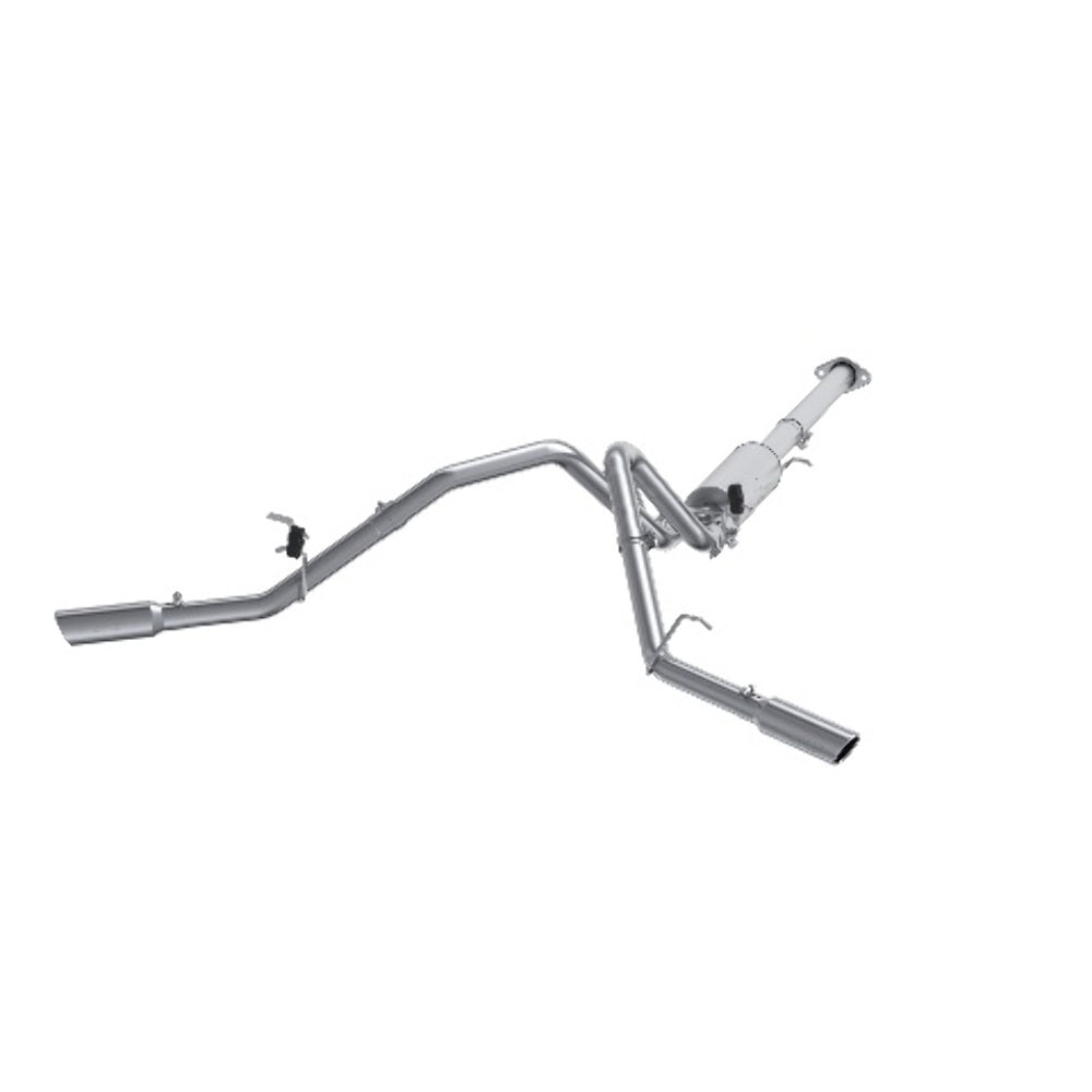 Fits 2007 Chevrolet Silverado 1500 2 1/2" Cat Back; Dual Split Side; AL-S5038AL - Cat Back Exhaust Car Part People