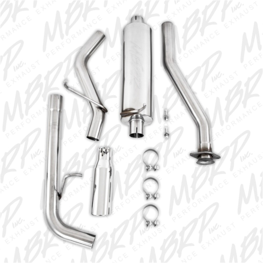 Fits 2009-2012 Chevrolet Colorado 2 1/2in. Cat Back; Single Side; T409-S5046409 - Cat Back Exhaust Car Part People