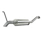 Fits 07-08 Chevrolet Colorado 2 1/2" Cat Back; Before Axle Turn Down; AL-S5052AL