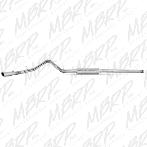Fits 2009-13 Chevrolet Silverado 1500 3" Cat Back; Single Side; T409-S5054409