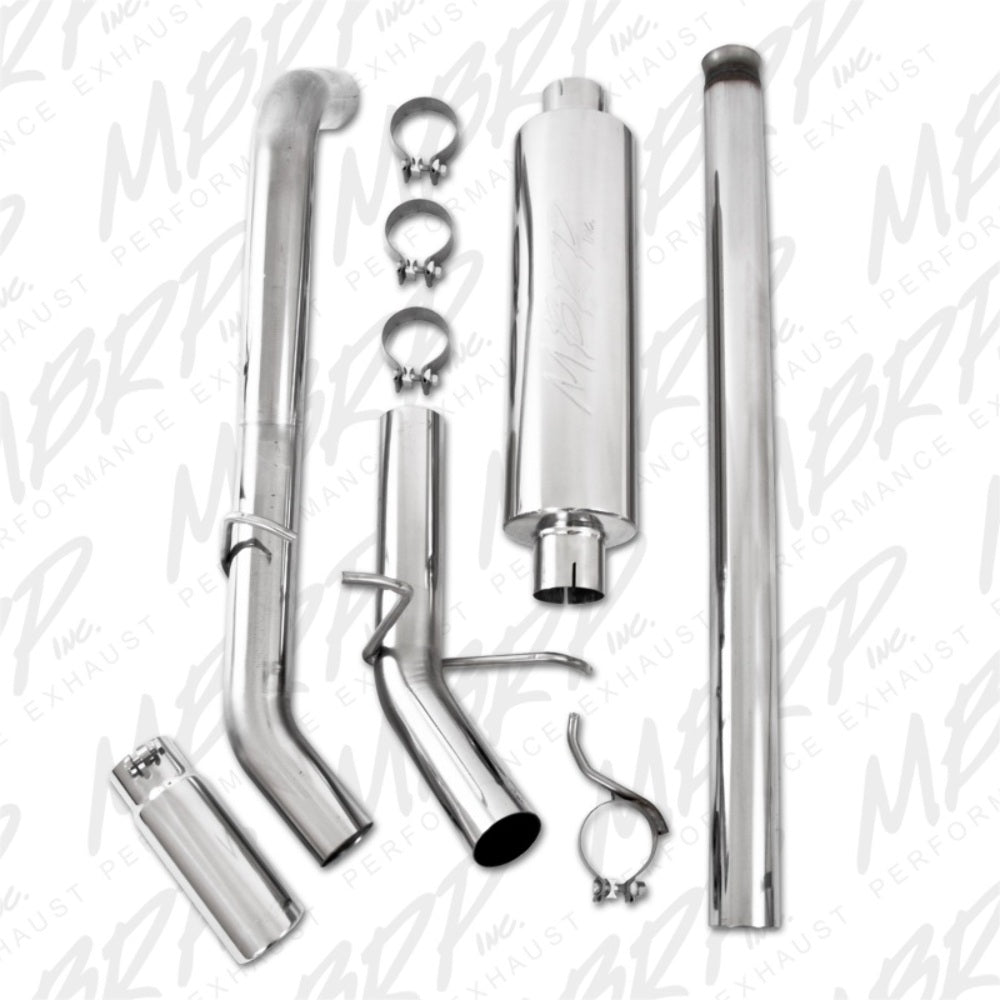 Fits 2009-13 Chevrolet Silverado 1500 3" Cat Back; Single Side; T409-S5054409 - Cat Back Exhaust Car Part People