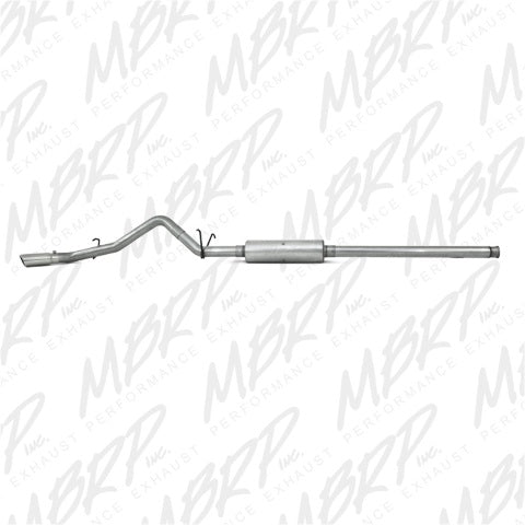 Fits 2010-2013 Chevrolet Silverado 1500 3in. Cat Back; Single Side; AL - S5054AL