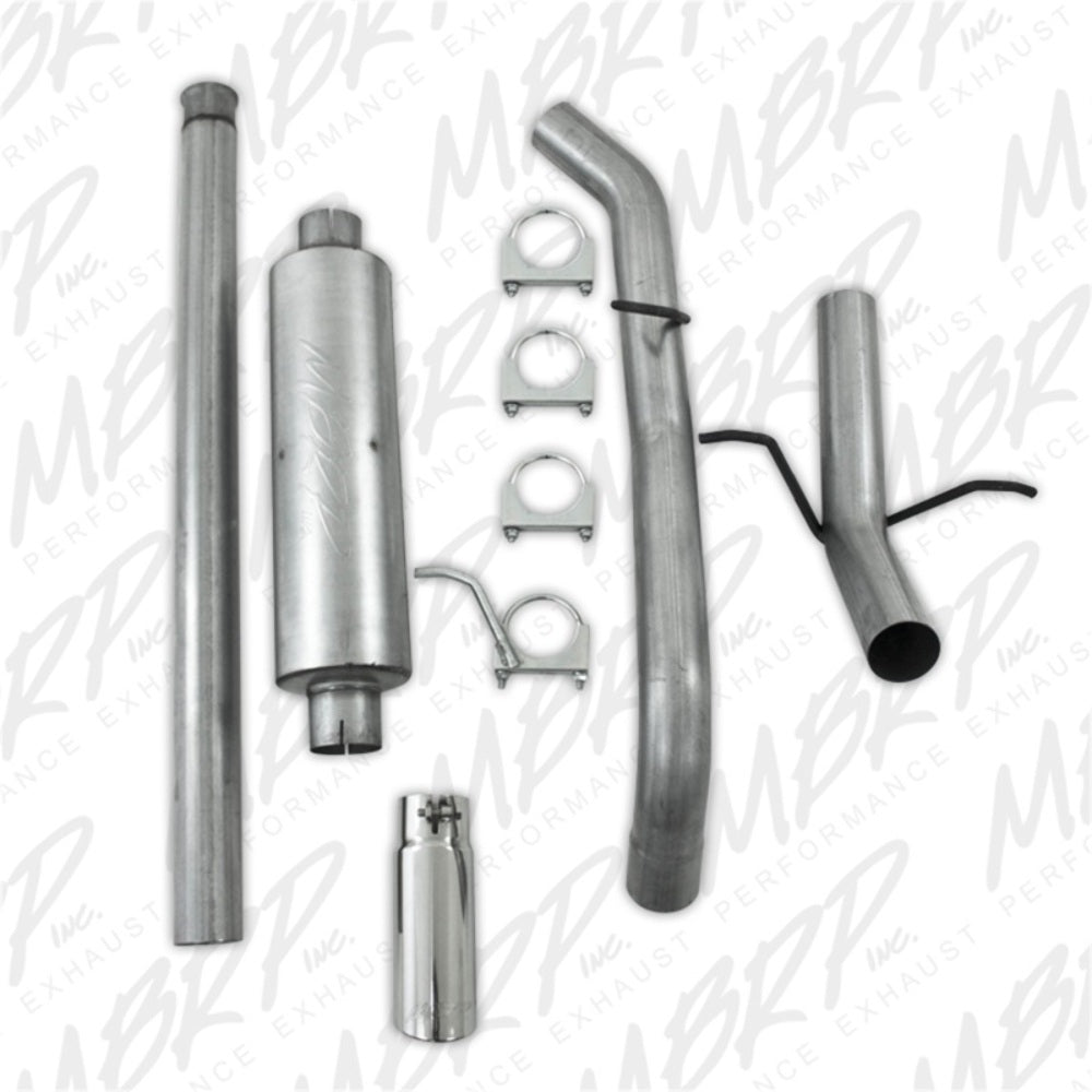 Fits 2010-2013 Chevrolet Silverado 1500 3in. Cat Back; Single Side; AL - S5054AL - Cat Back Exhaust Car Part People