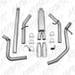 Fits 09-13 Chevrolet Silverado 1500 2 1/2" Cat Back; Dual Split Side; AL-S5056AL