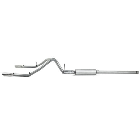 Fits 09-13 Chevrolet Silverado 1500 2 1/2" Cat Back; Dual Split Rear; AL-S5058AL