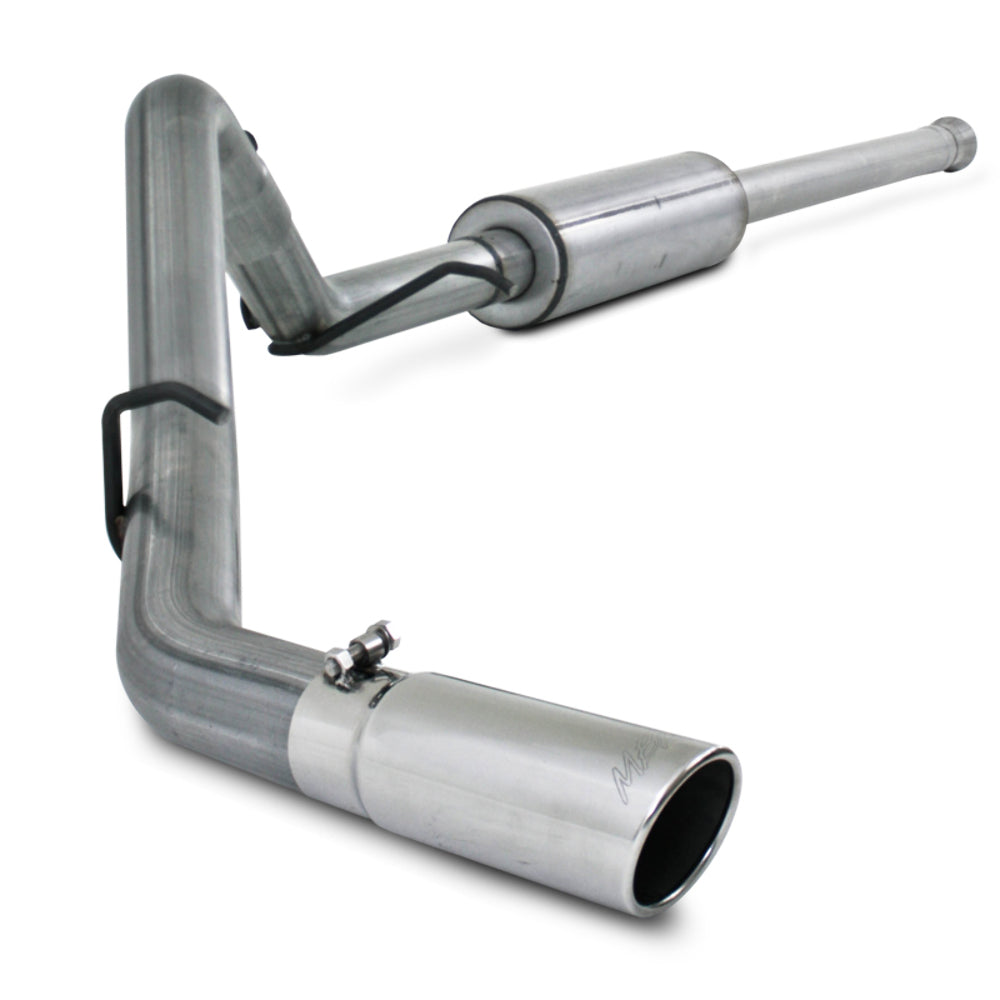 Fits 2011-2013 Chevrolet Silverado 1500 3 1/2" Cat Back; Single Side; AL-S5070AL - Cat Back Exhaust Car Part People