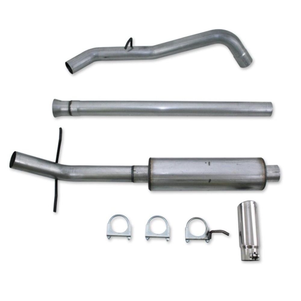 Fits 2011-2013 Chevrolet Silverado 1500 3 1/2" Cat Back; Single Side; AL-S5070AL - Cat Back Exhaust Car Part People