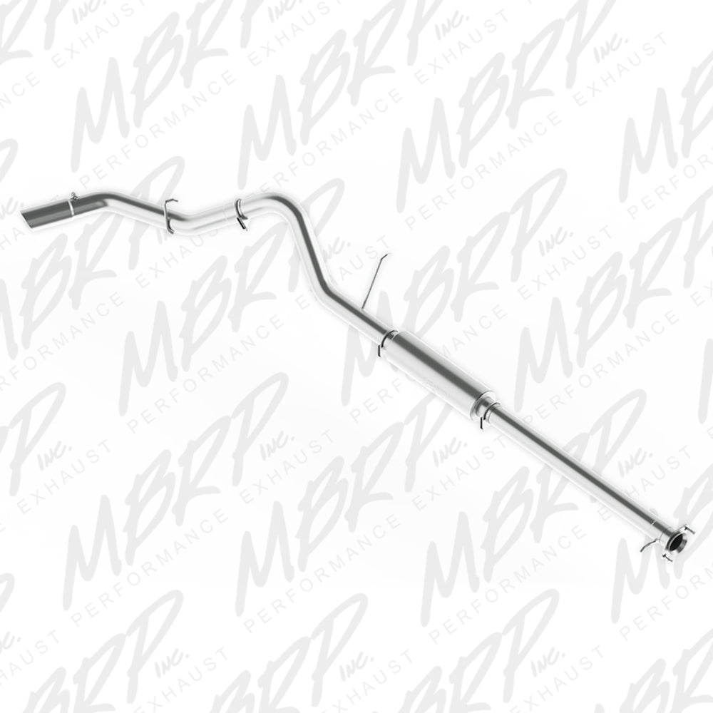 Fits 11-19 Chevrolet Silverado 3500 HD 3 1/2in.Cat Back; Single Side; AL-S5076AL - Cat Back Exhaust Car Part People