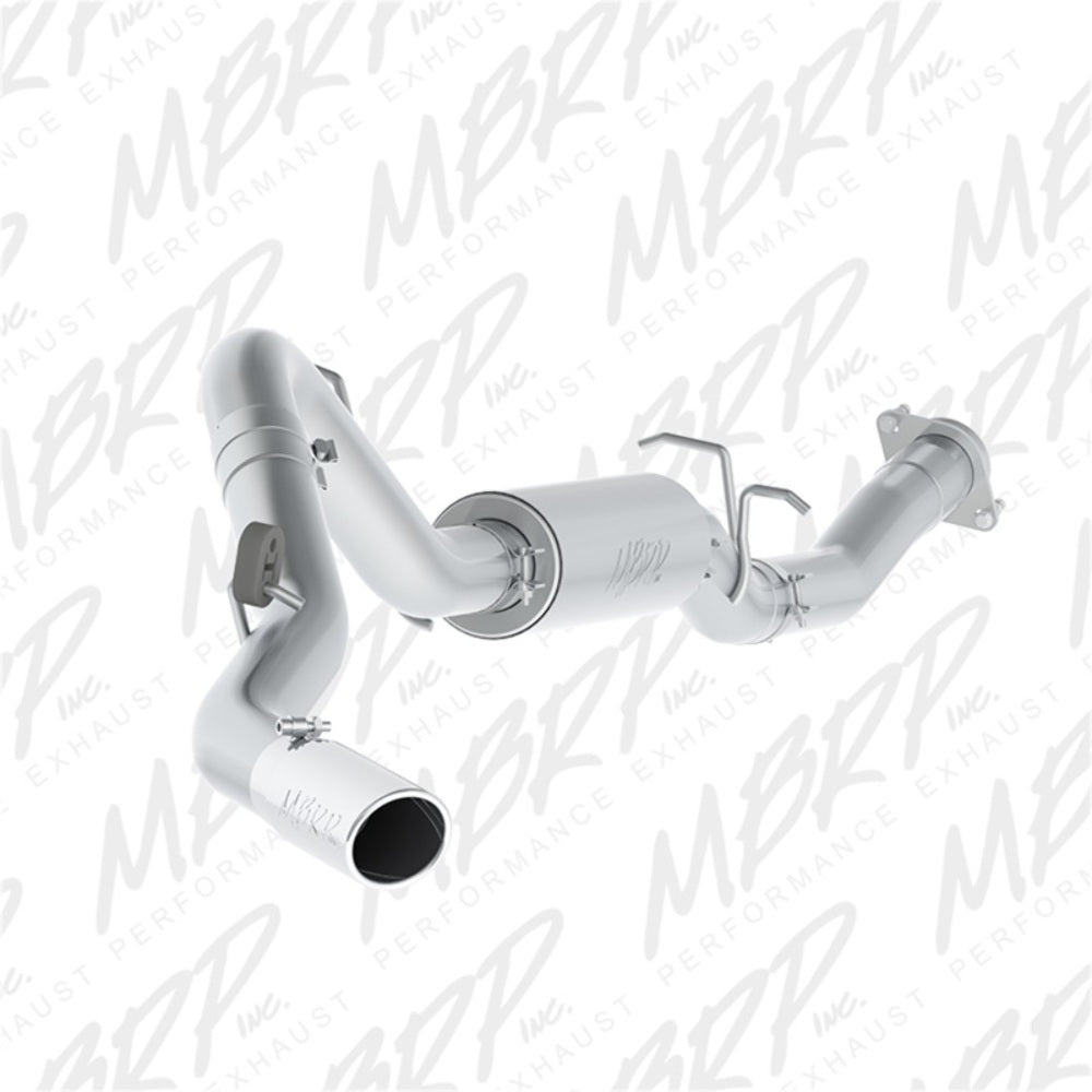 Fits 07-10 Chevrolet Silverado 2500 HD 3 1/2" Cat Back; Single Side; AL-S5078AL - Cat Back Exhaust Car Part People
