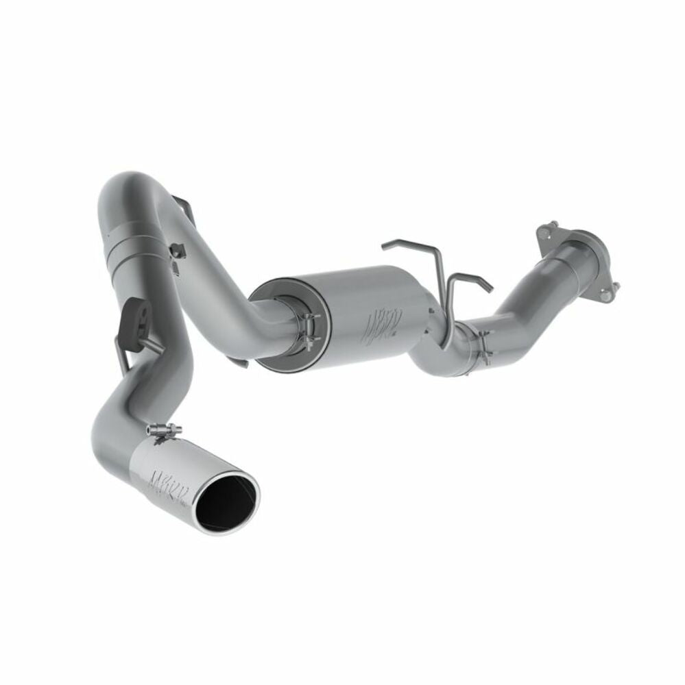 Fits 07-10 Chevrolet Silverado 2500 HD 3 1/2" Cat Back; Single Side; AL-S5078AL - Cat Back Exhaust Car Part People