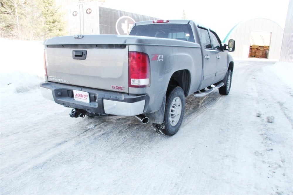 Fits 07-10 Chevrolet Silverado 2500 HD 3 1/2" Cat Back; Single Side; AL-S5078AL - Cat Back Exhaust Car Part People