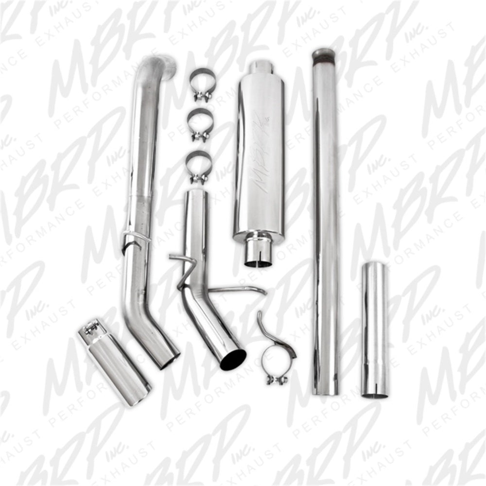 Fits 14-18 Chevrolet Silverado 1500 3" Cat Back; Single Side Exit; T409-S5080409 - Cat Back Exhaust Car Part People