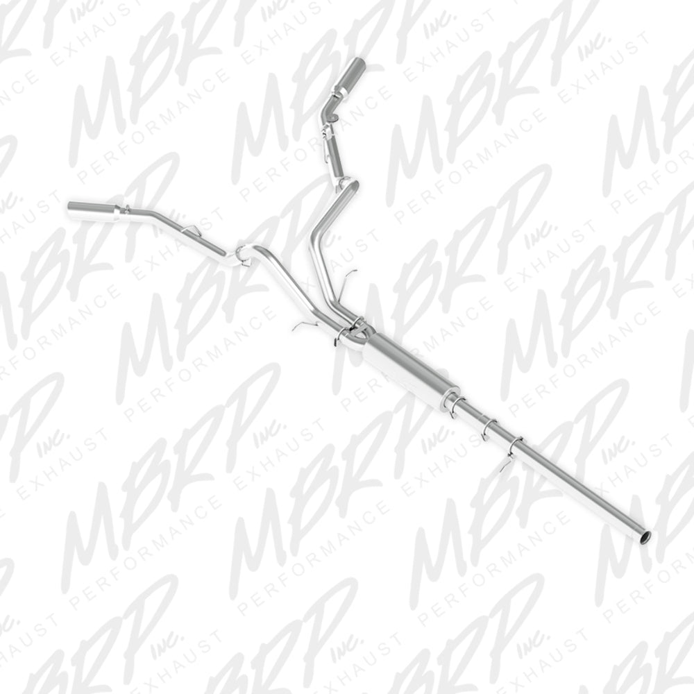Fits 2015-2018 Chevrolet Silverado 1500 3" Cat Back; Dual Split Side; AL-S5082AL - Cat Back Exhaust Car Part People