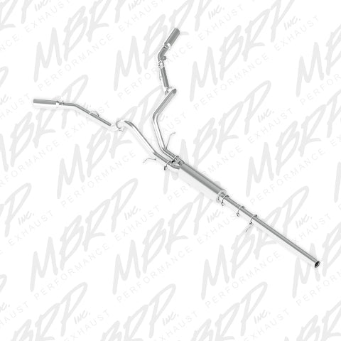 Fits 2015-2018 Chevrolet Silverado 1500 3" Cat Back; Dual Split Side; AL-S5082AL