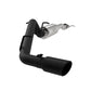 Fits 2016 Chevrolet Colorado 3in. Cat Back; Single Side; Black Coated - S5088BLK